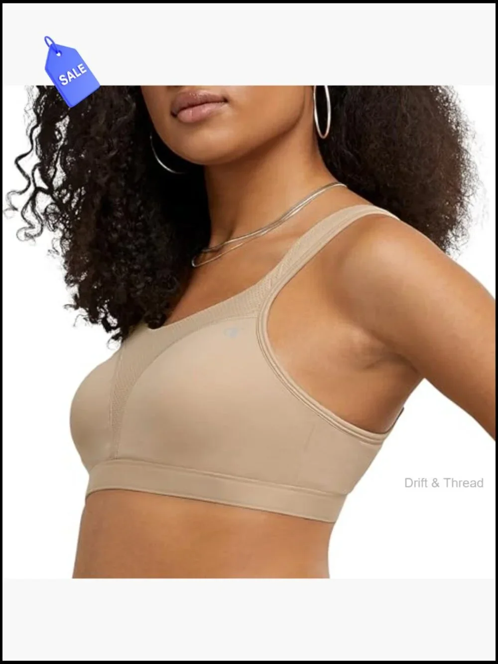 Women's High-Impact Sports Bra, Wire-Free Full Coverage, Adjustable Straps,